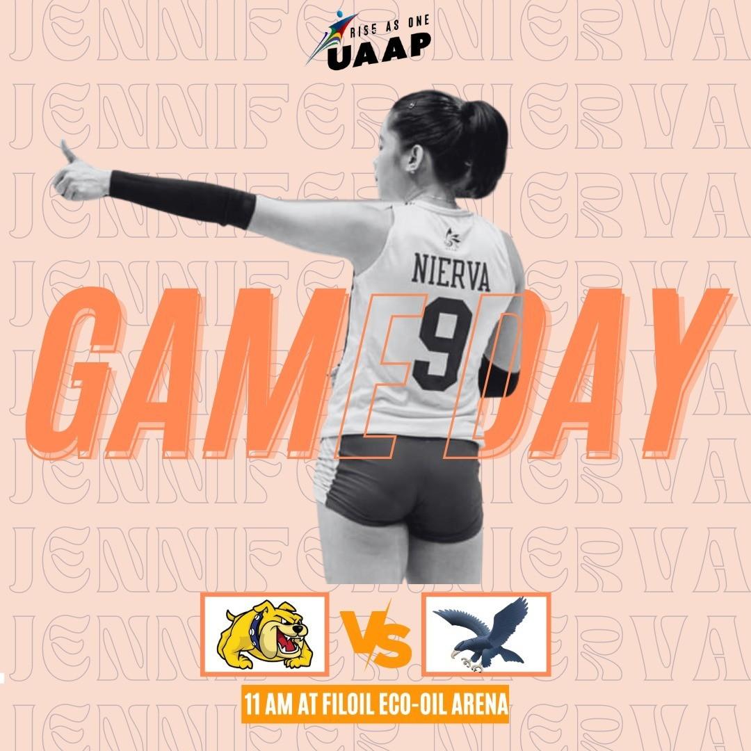 NIERVAliantsOFC's tweet photo. GET THAT STRONG ELIMS FINISH 🔥

Let us support Jen Nierva and the NUWVT as they try to cement that Twice-To-Beat advantage with this last game in the eliminations round against the Lady Eagles.

GO NATIONAL U! 💛💙

#jennierva #nuwvt  #TuloyLangNU #nierva  #uaapseason85 https://t.co/vo0YzWIMHQ