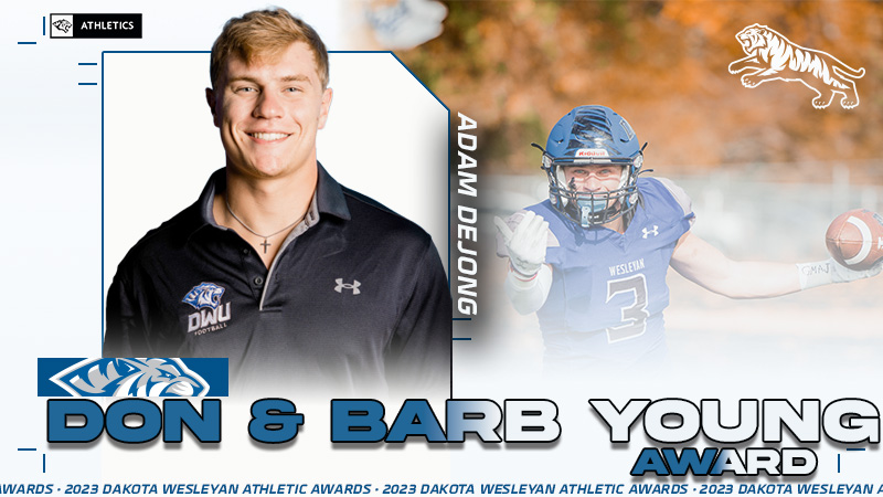 dwtigers's tweet photo. We head to the secondary for the Donald and Barbara Young Family Scholarship!

The Donald and Barbara Young Family Scholarship is awarded annually to an athlete displaying extraordinary leadership both on and off the playing field.  Recipients must be in good academic standing, maintain athletic eligibility and participation, and display strong character and leadership.

The recipient of the Donald and Barbara Young Family Scholarship is… Adam DeJong of @DWTigerFootball!

Congratulations Adam!

#BleedBlue | #EarnYourStripes