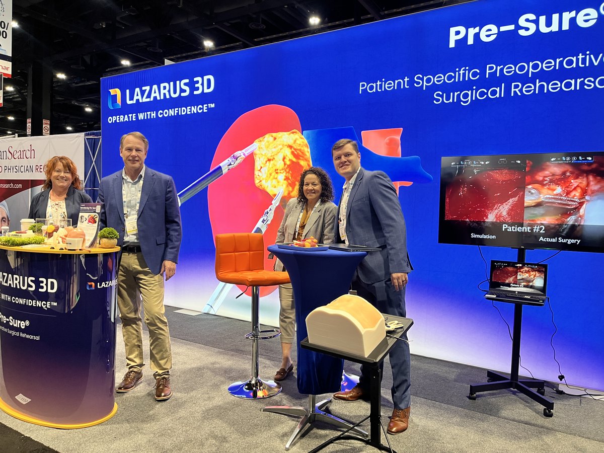 Lazarus_3D's tweet photo. What a phenomenal Day 1 at the American Urological Association #AUA23! Come visit us at Booth 2225 in the exhibit hall! #Operatewithconfidence #Urology #Chicago #AUA2023 https://t.co/OIpV3YSd21