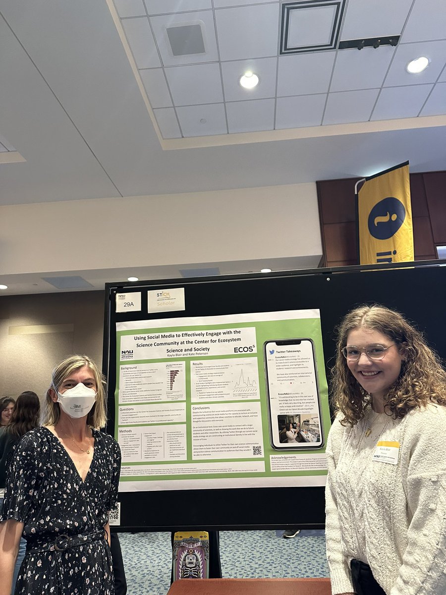 Had the best time presenting my work with <a href="/cstlnau/">Center for Science Teaching and Learning at NAU</a> and @KateLPetersen today at the NAU Undergrad Research Symposium #undergrad