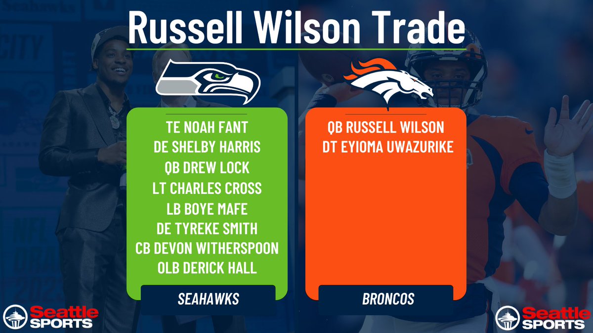 SeattleSports's tweet image. The Russell Wilson trade is now complete.