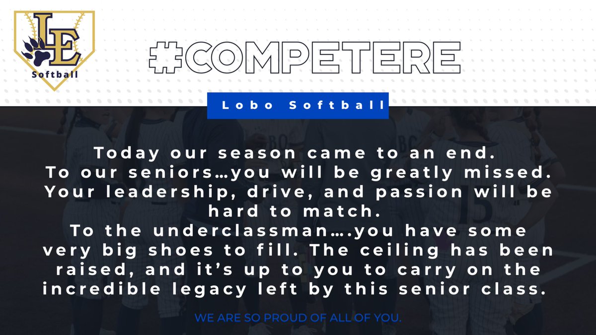 LEHS Softball (@lelobosoftball) on Twitter photo 