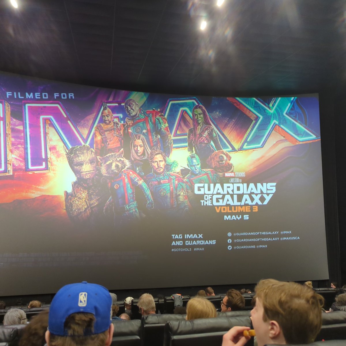 WareChad's tweet photo. BRING ON THE LAST RIDE!!! #Marcus #IMAX #GOTGVOL3 https://t.co/TTtjM4D2aj