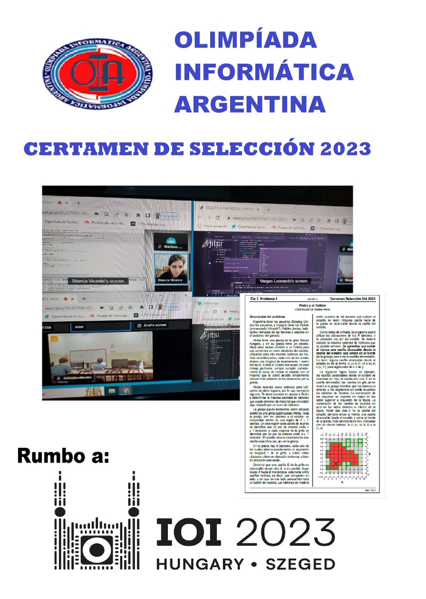 OiaOrgAr's tweet photo. Argentina presenta su nuevo equipo olímpico de informática 2023 🇦🇷
https://t.co/N8LyjD2sYs

#OIA #UNSAM https://t.co/J0EFMDEeiI