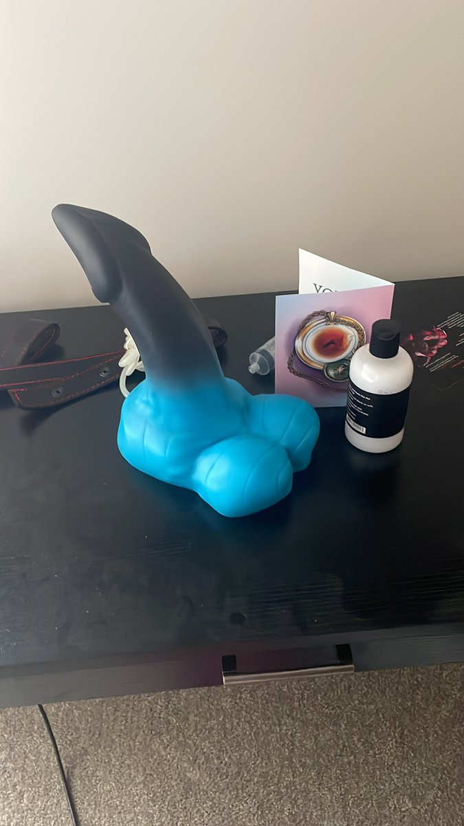 BasedPupArgo's tweet photo. Thank you @bad_dragon for the new toy! I can’t wait to feel Duke for the first time! #Gay #BadDragon #GayPup #PupPlay #DragonRider https://t.co/gpvqBW3Ioq