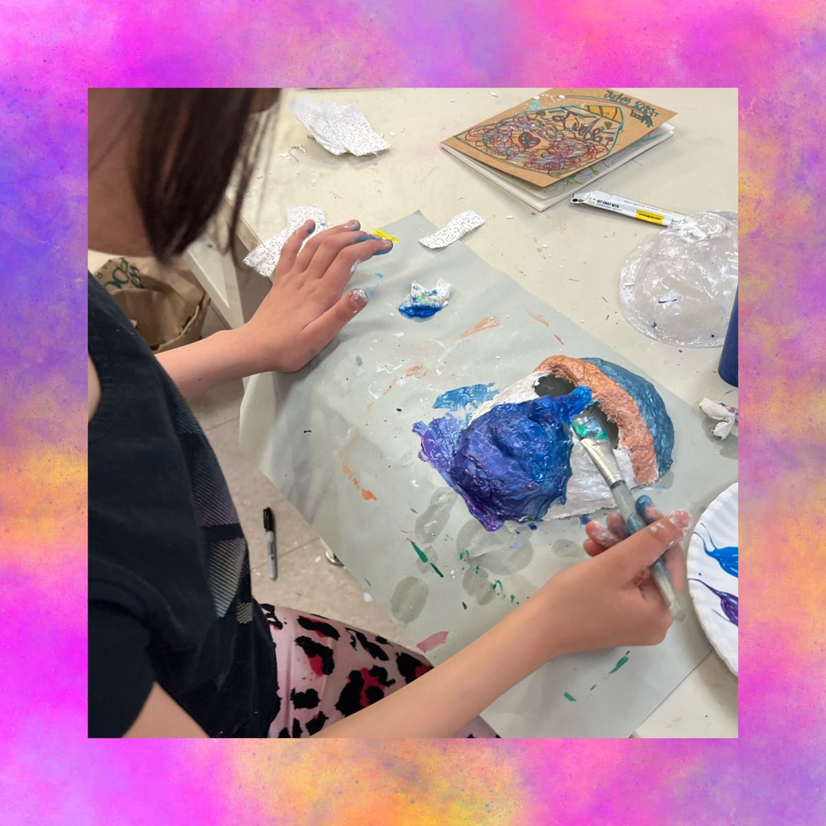 4th grade artists have been reflecting and embracing all of who they are through mask making. Thank you <a href="/innovationpta/">Innovation PTA</a> !