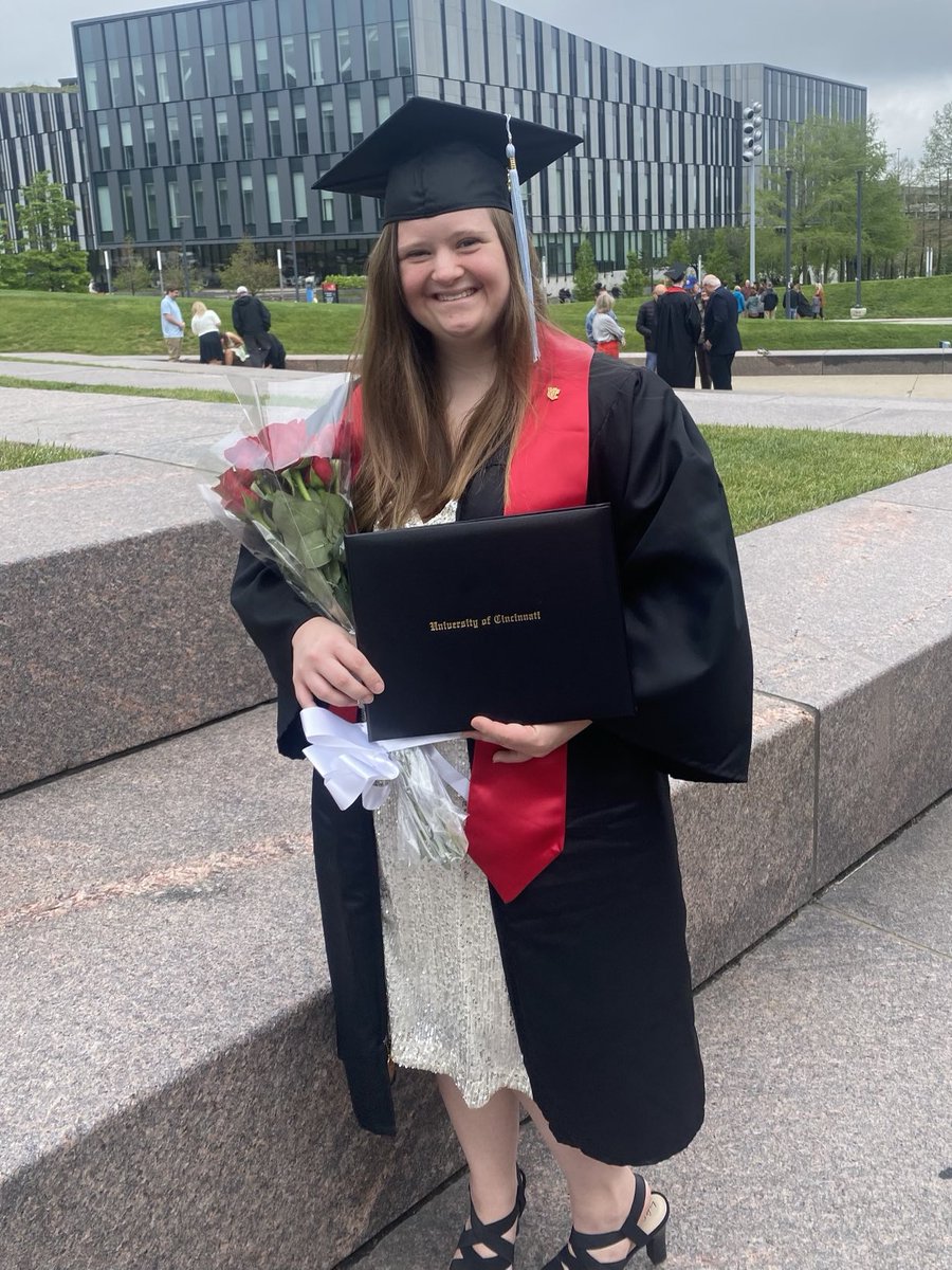Dcald15's tweet photo. Proud of the grit, desire, determination and independence this young lady exhibited over the past 4 years completing UC's TAP program. https://t.co/P3r1oraPis