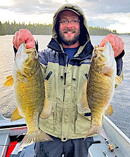 FiresideFish's tweet image. Early Spring Double Trophy Smallmouth Bass catch by Father and Son John and Trent Elmer from Noblesville, IN. caught at Fireside Lodge in Northwest Ontario 

Join Us on Instagram instagram.com/fireside.lodge/
See us at airbnb.ca/users/42559636…
Website firesidelodge.com