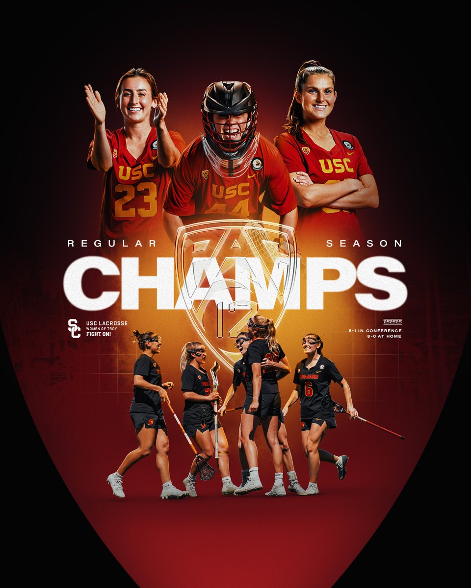 USCTrojansLax's tweet photo. WE FOUND TREASURE IN THE DESERT, AND WE ARE NOW PAC-12 REGULAR SEASON CHAMPIONS 

#FightOn✌️🥍 https://t.co/FUejdQ8YyI