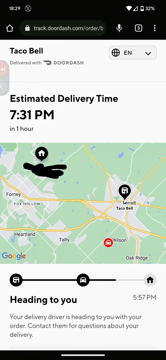 broller's tweet image. Not only can @tacobell not get my order right (thankfully it's a preference and not a food allergy), but the @DoorDash driver goes out of the way, so my food is wrong AND cold.