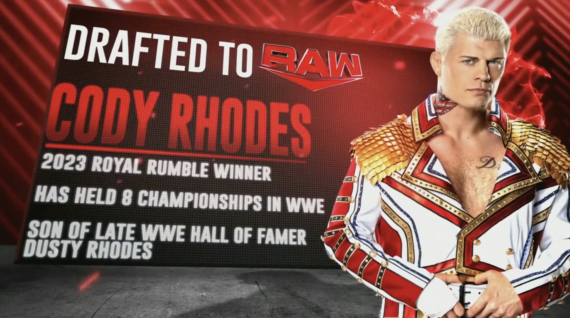 Denise 'Hollywood' Salcedo on Twitter "Cody Rhodes is the first draft