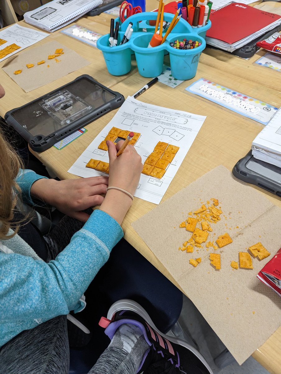 Mrs. Herr (@mrsherrsclass) on Twitter photo What a perfect way to review area and perimeter on this rainy Friday! Check out our delicious edible <a href="/cheezit/">CHEEZ-IT</a> manipulatives 😋 <a href="/APSMath/">APS Math Office</a> <a href="/CardinalMathAPS/">DV</a> <a href="/APSCARDPR/">Tammy Cantow</a> What a perfect way to review area and perimeter on this rainy Friday! Check out our delicious edible <a href="/cheezit/">CHEEZ-IT</a> manipulatives 😋 <a href="/APSMath/">APS Math Office</a> <a href="/CardinalMathAPS/">DV</a> <a href="/APSCARDPR/">Tammy Cantow</a>
