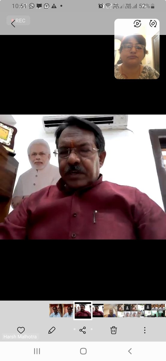 SumanSharma0931's tweet photo. आज दिनांक 29 अप्रैल 2023 प्रदेश महामंत्री श्री हर्ष मल्होत्रा जी की अध्यक्षता में वर्चुअल मीटिंग का आयोजन किया गया जिसमें कि मन की बात के कार्यक्रम के बारे में कार्यकर्ताओं को बताया गया कि यह कार्यक्रम हर बूथ में होना आवश्यक है!@BJP4Delhi @harshmalhotrabjp@sachinbasin https://t.co/ZKfGs0idr6