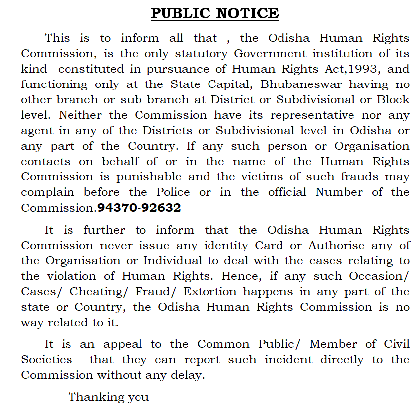 OHRC BBSR tweet media