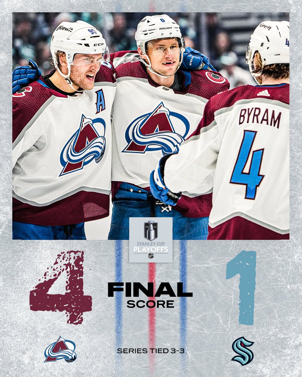 SportsCenter's tweet photo. THERE WILL BE A GAME 7 🥶 

The defending champs force a win-or-go-home in Colorado ⛰️ https://t.co/f9CeMahZJ9