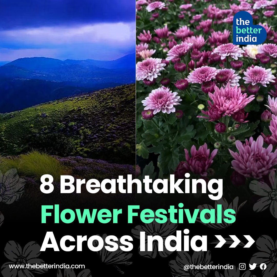 thebetterindia's tweet photo. From the #Tulip Festival in #Srinagar to the #DasaraFlower Show in Mysuru, experience these flower festivals to get a splendid gateway into the beauty and culture of the country >>>
Read More: https://t.co/Umw70Uf63l
#FlowerFestivals #Travel #Tourism #IncredibleIndia https://t.co/vRjFVBZcJy