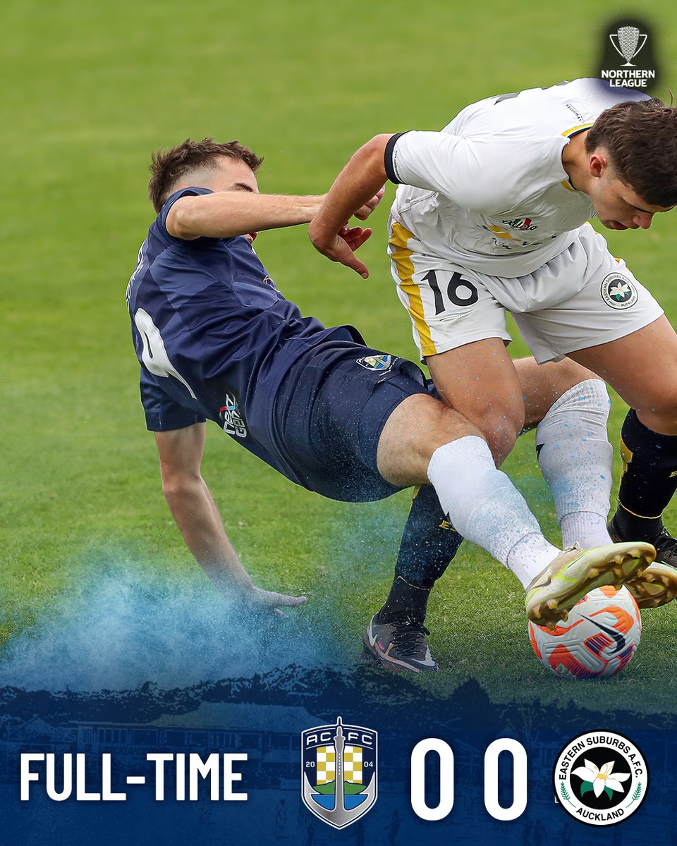 AucklandCity_FC's tweet photo. FULL TIME | 0-0
The teams can't be split in this top of the table gridlock derby a goalless draw in the end here at Kiwitea Street.
#ACvES #NZNationalLeague https://t.co/W1S2LgkXmJ