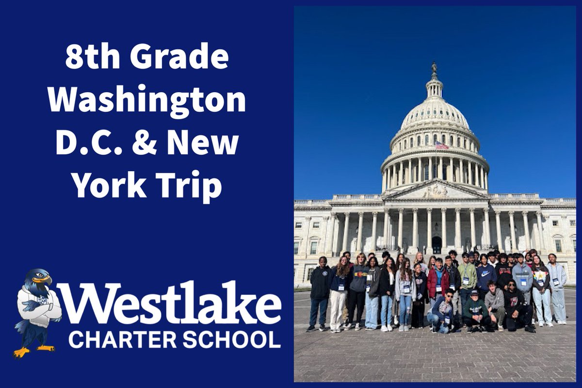 westlakecharter's tweet photo. Thirty-four of our 8th-grade Explorers traveled to the East Coast over Spring Break to explore Washington, D.C. and New York City. #WCSglobalperspective https://t.co/IzJoRUMZFQ