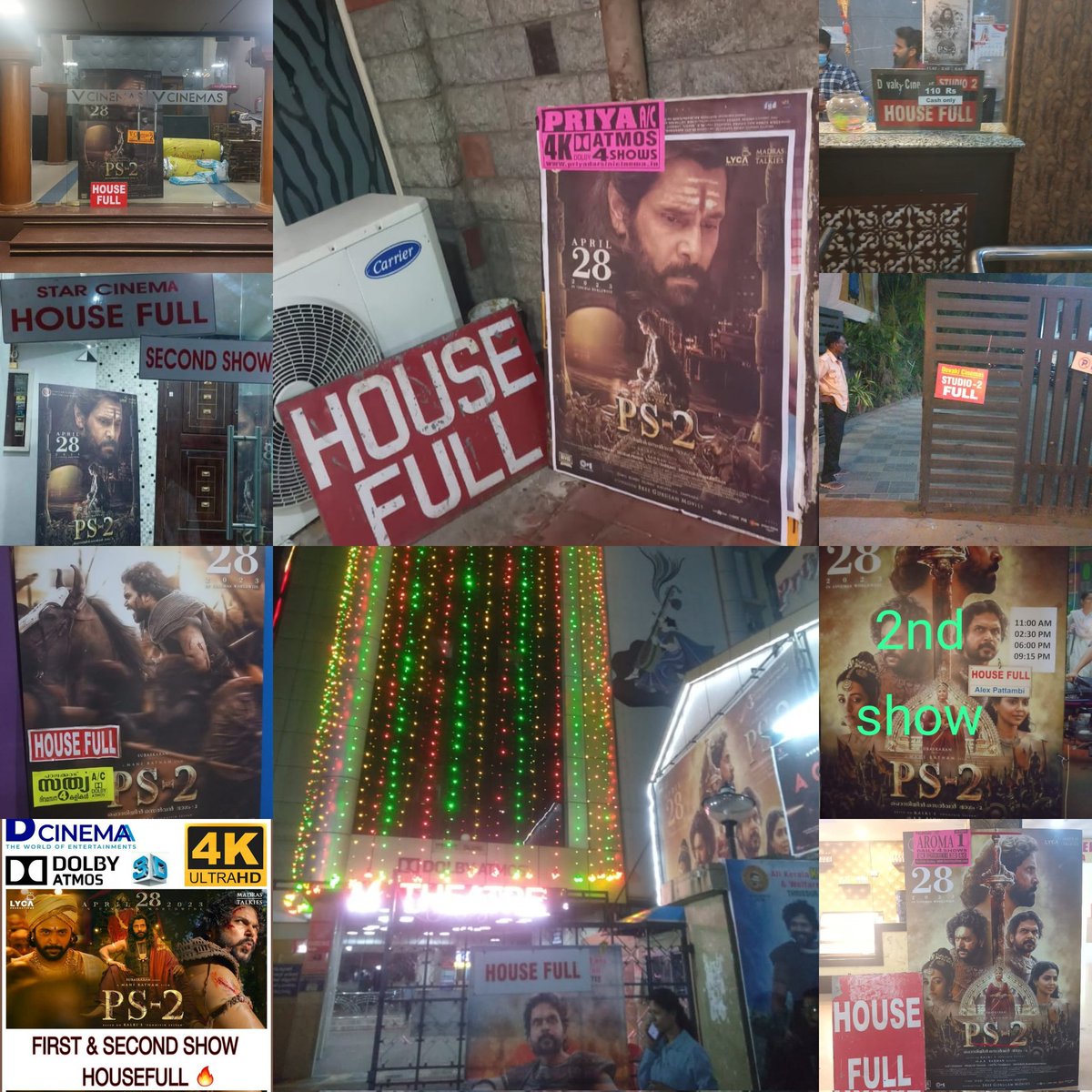 KoekOfficial's tweet photo. #PonniyanSelvan2 Kerala Rage 🔥🔥
#ChiyaanVikram | #Karthi | #PS2FDFS #PS2Review #JayamRavi #Trisha
@hasinimani @chiyaan @Karthi_Offl
@actor_jayamravi @trishtrashers https://t.co/Xf7I80h0JF