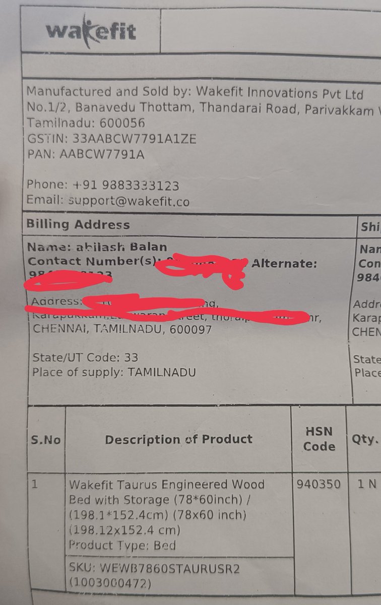 abilashbalan01's tweet photo. @WakefitCo Thoroughly disappointed with the delivery and installation team. Product delivered after so many mess up in timelines. And 3 days no idea when the installation team will come. #misleading #poordelivery https://t.co/39vVW33Iab