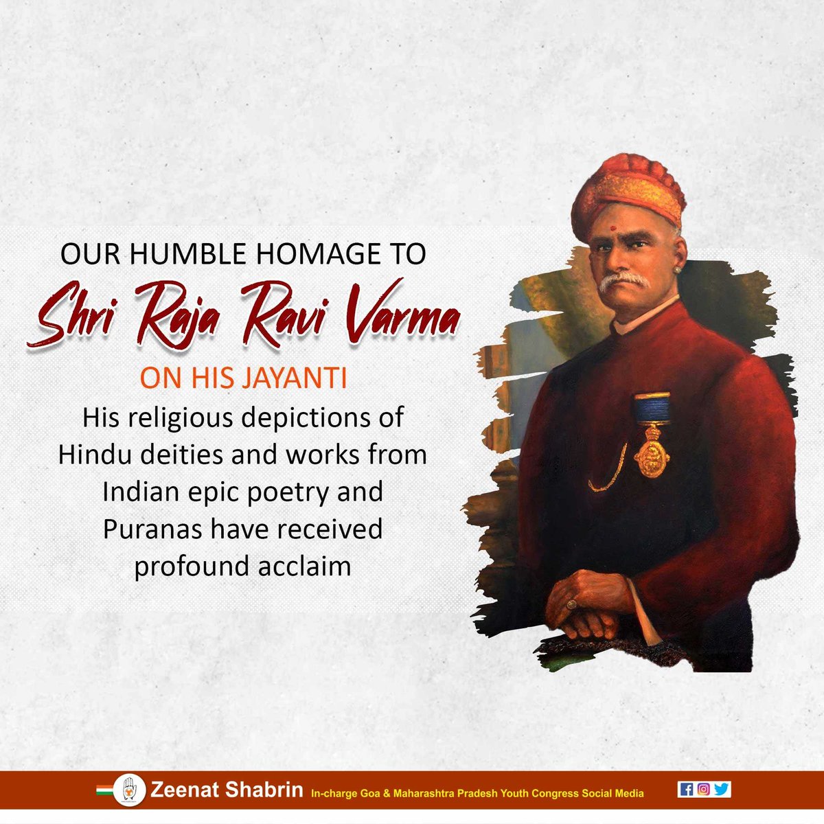Remembering the legendary painter who brought Indian art to the world stage.

#RajaRaviVarma