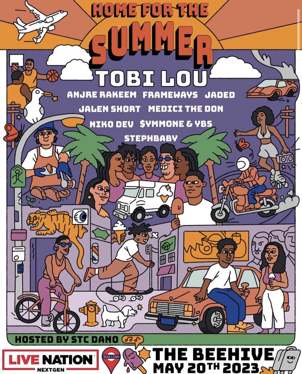 liveaccelerator's tweet photo. Staying home and need summer plans? Come to the Home for the Summer festival hosted at The Beehive😎☀️ 

Tickets available now, link in our bio👀 https://t.co/mQDYuJ1YqB