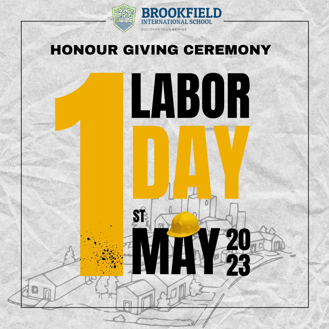 -MAY DAY CELEBARTION  #MAYDAY #LABOURDAY #BFIS #BrookfieldInternationalSchool #DignityOfLabour #DignityOfLabour #DignityOfAll