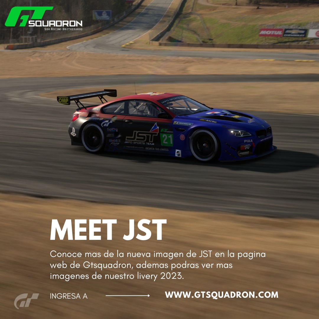 TeamJapo's tweet photo. Conoce mas de la nueva imagen de JST y nuestro livery 2023 en la pagina web de @gt_squadron
ingresa a https://t.co/s11x03hhIK π€
#JapoSportsTeam
#TogetherJST
#GranTurismo7
#Livery2023 https://t.co/DZ4EUZanbH