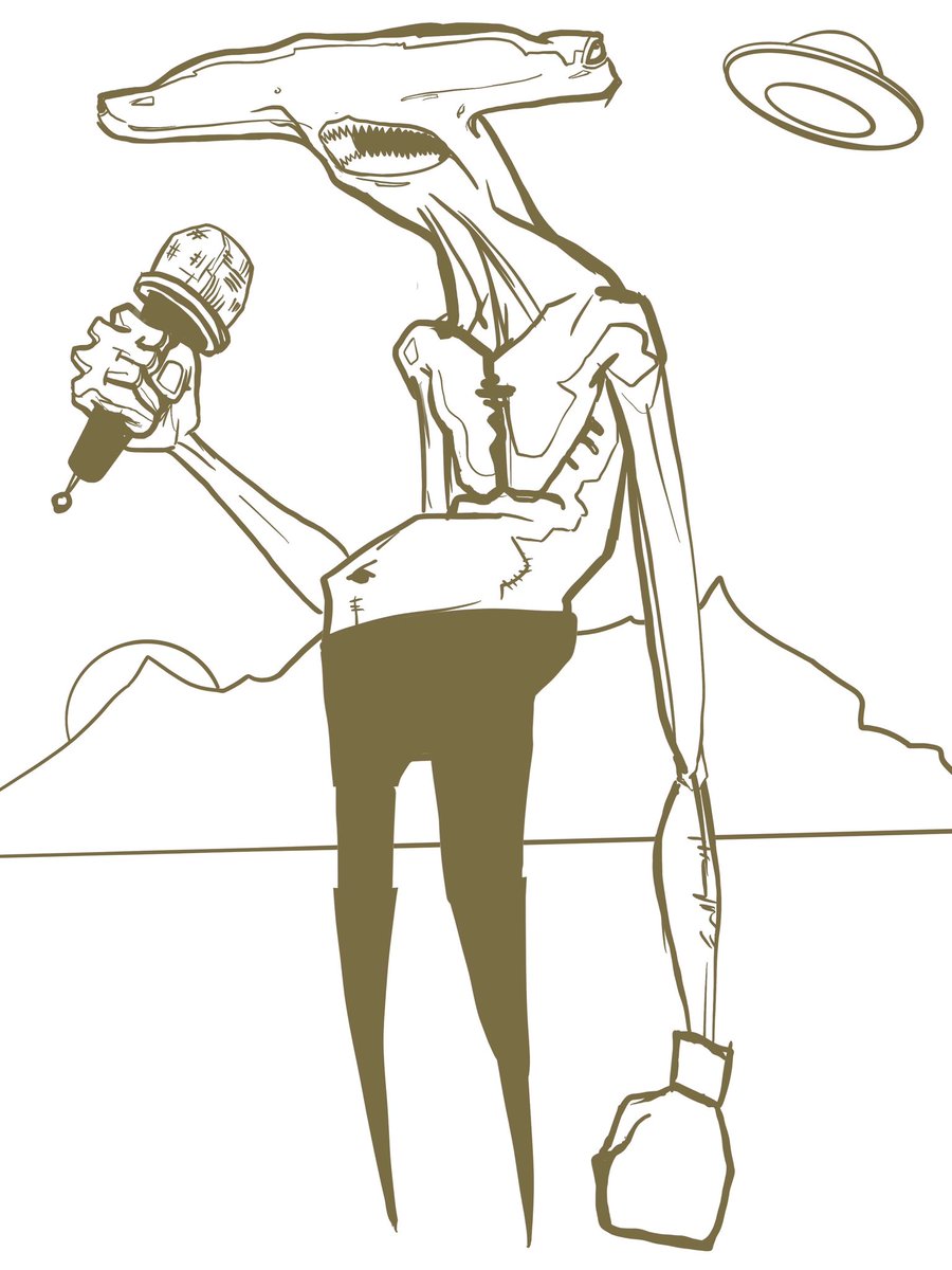 yeti_slang's tweet image. #artwork #miccheck #ufo #hammerheadsnark