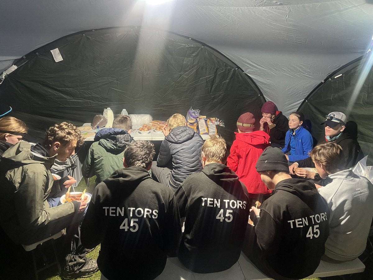 SchOutdoor's tweet photo. Early breakfast 5am ready for the start of ten tors https://t.co/OO1Oqq5I9Z