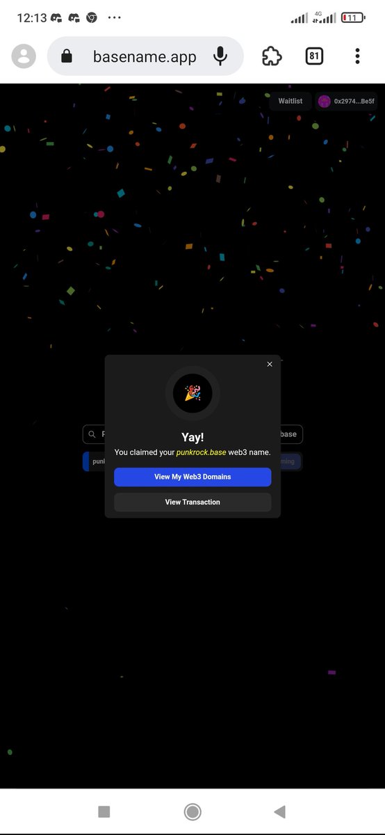 0xtrujan's tweet photo. Just try mint domain in testnet platform on @basenameapp Build domain on @BuildOnBase ...it's very smooth for transaction and very2 Low Gas Fees...Let's try and join the waitlist 🔵🛡️ #BuildonBase #Basedomain https://t.co/wRUhg16RCK