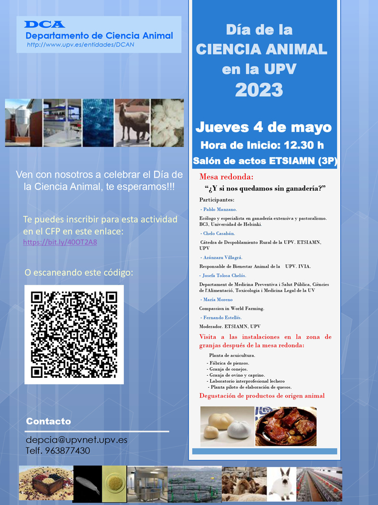 eamnupv's tweet photo. #DiaCienciaAnimal 
😃Este jueves abordamos los retos futuros del sector con una interesante mesa redonda: "¿Y si nos quedamos sin #ganaderia🐄?". 
👉Además tambien visitaremos las nuevas instalaciones. 
⏰12: 30 h. 
📌 Salón de actos de la #ETSEAMN
📝https://t.co/0oNY81Z2Wy https://t.co/BksWuhZJei