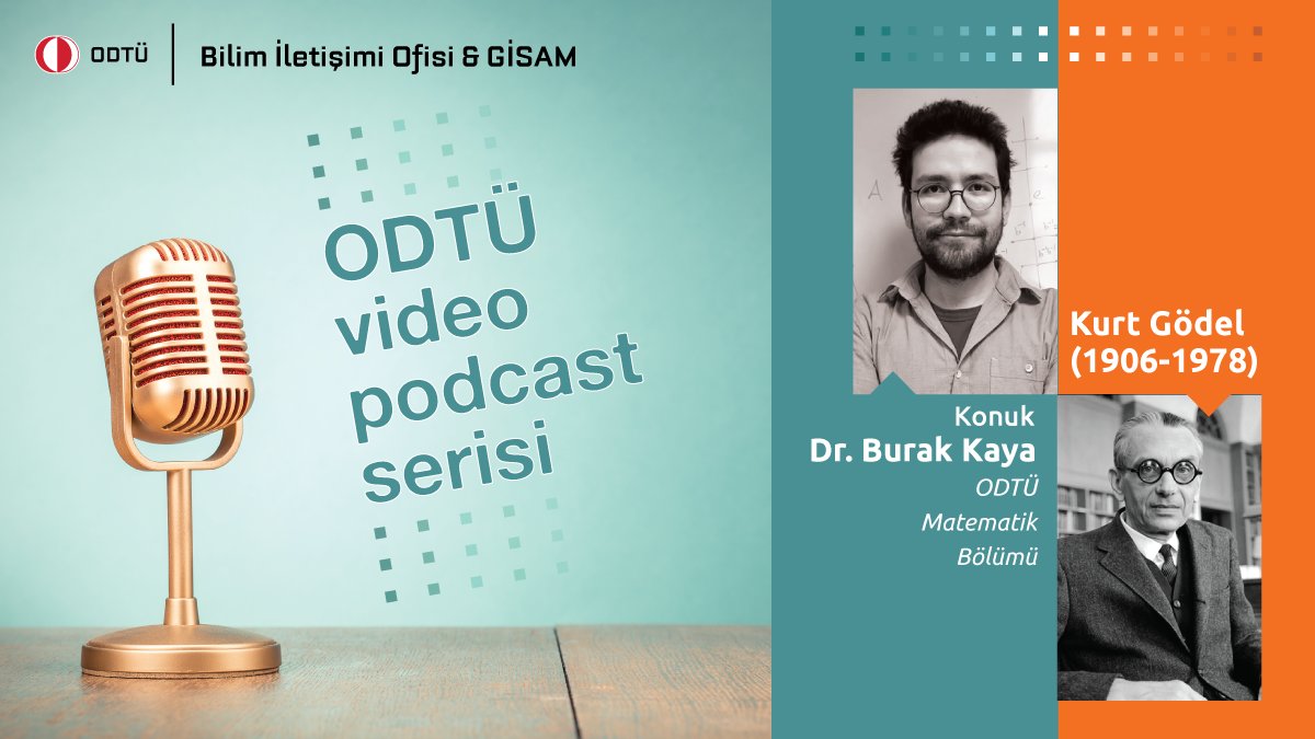 METU_ODTU's tweet photo. Matematik Bölümü öğretim üyemiz Dr. Burak Kaya, 117. doğum gününde bizim için Kurt Gödel'i anlattı 👉 https://t.co/1T1VtpCCO3
#KurtGödel #mathematics #eksiklikteoremi #incompletenesstheorem #ODTÜ #METU #ortadoğutekniküniversitesi #middleeasttechnicaluniversity https://t.co/j2N974fkMD