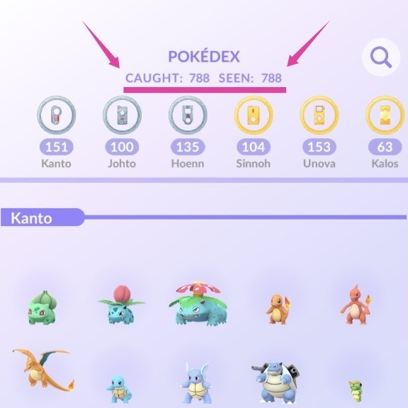 eganisms's tweet photo. @PokemonGoApp  My Pokédex is now complete with the hatch of a female Salandit evolved to a Salazzle. There are three missing, but they are unattainable without buying another game, or can't be obtained at all; Solgaleo(for me), Gimmighoul, Gholdengo. https://t.co/c08YjZpyrK