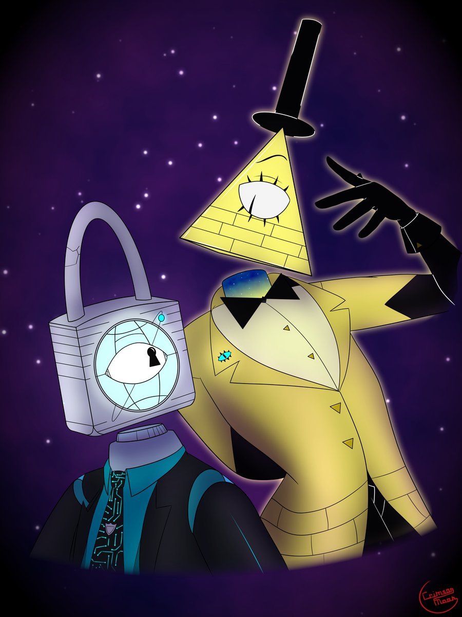 Cr1ms0nM00n's tweet photo. “Y’know, we aren’t so different…”
It occurred to me how much these two reminded me of each other in a weird way, I’m curious how they’d interact :3
#VintageEight #TheOracleProject #GravityFalls #Oracle #BillCipher #objectheadbillcipher #objecthead https://t.co/K9ln8olHyW