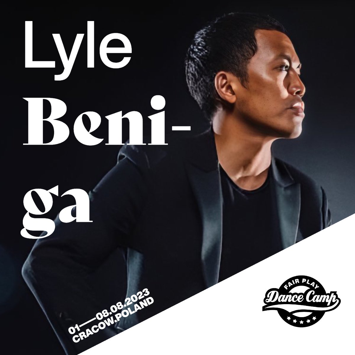 FP_DanceCamp's tweet photo. The King is Back! 👑 We are delighted to welcome back a member of our Fair Play Dance Camp family, @LyleBeniga as the 6th Player for the 2023 edition. 

#fairplaydancecamp #dancecamp #choreographers #lylebeniga #danceccamp 
 🎫 Book your ticket at https://t.co/0SuSeVB1fK https://t.co/Qd7kipCpDb