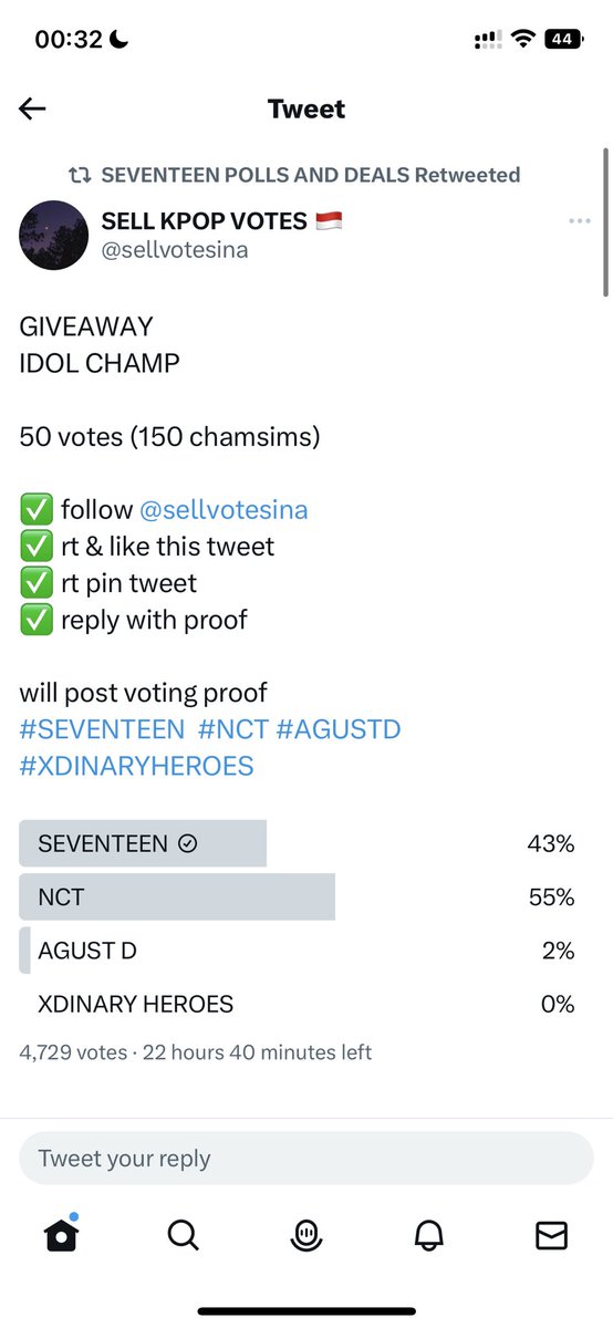 xxw0001's tweet photo. @sellvotesina Done for #SEVENTEEN https://t.co/cHnMFNGzZ1