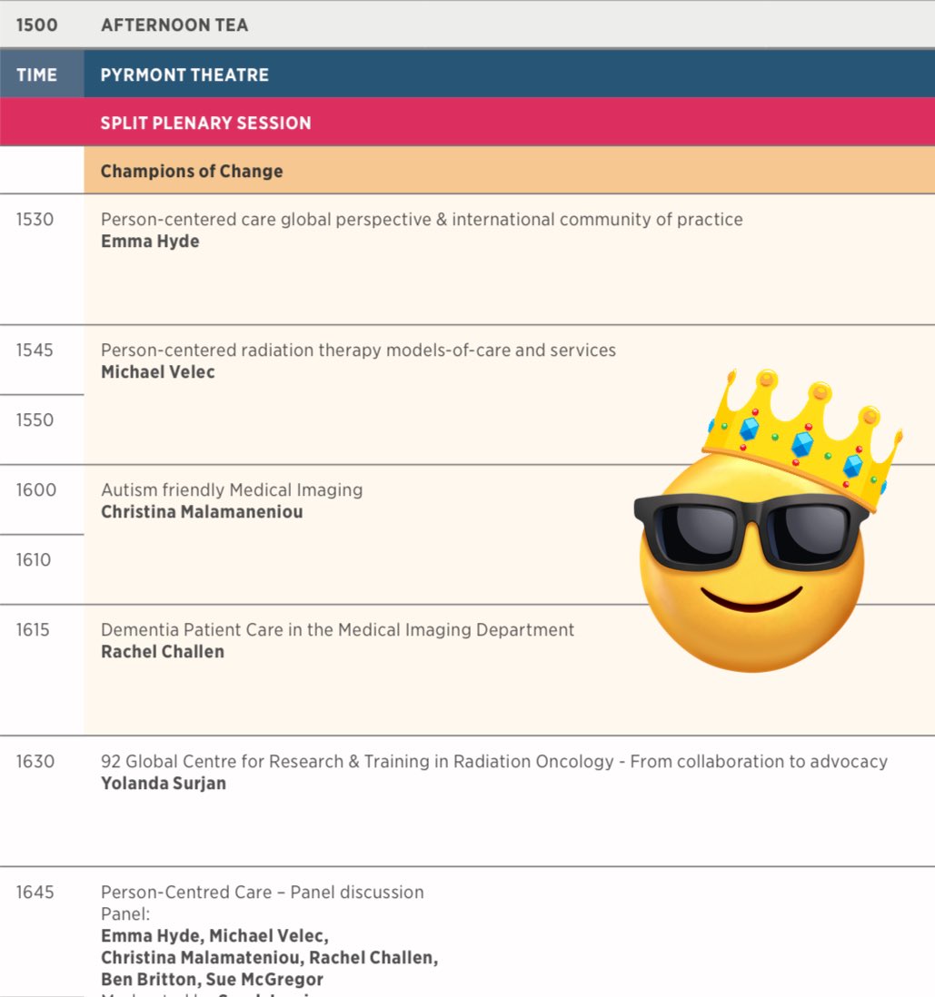 Let’s go! Looking forward to this session #ChampionsOfChange #ASMIRT2023