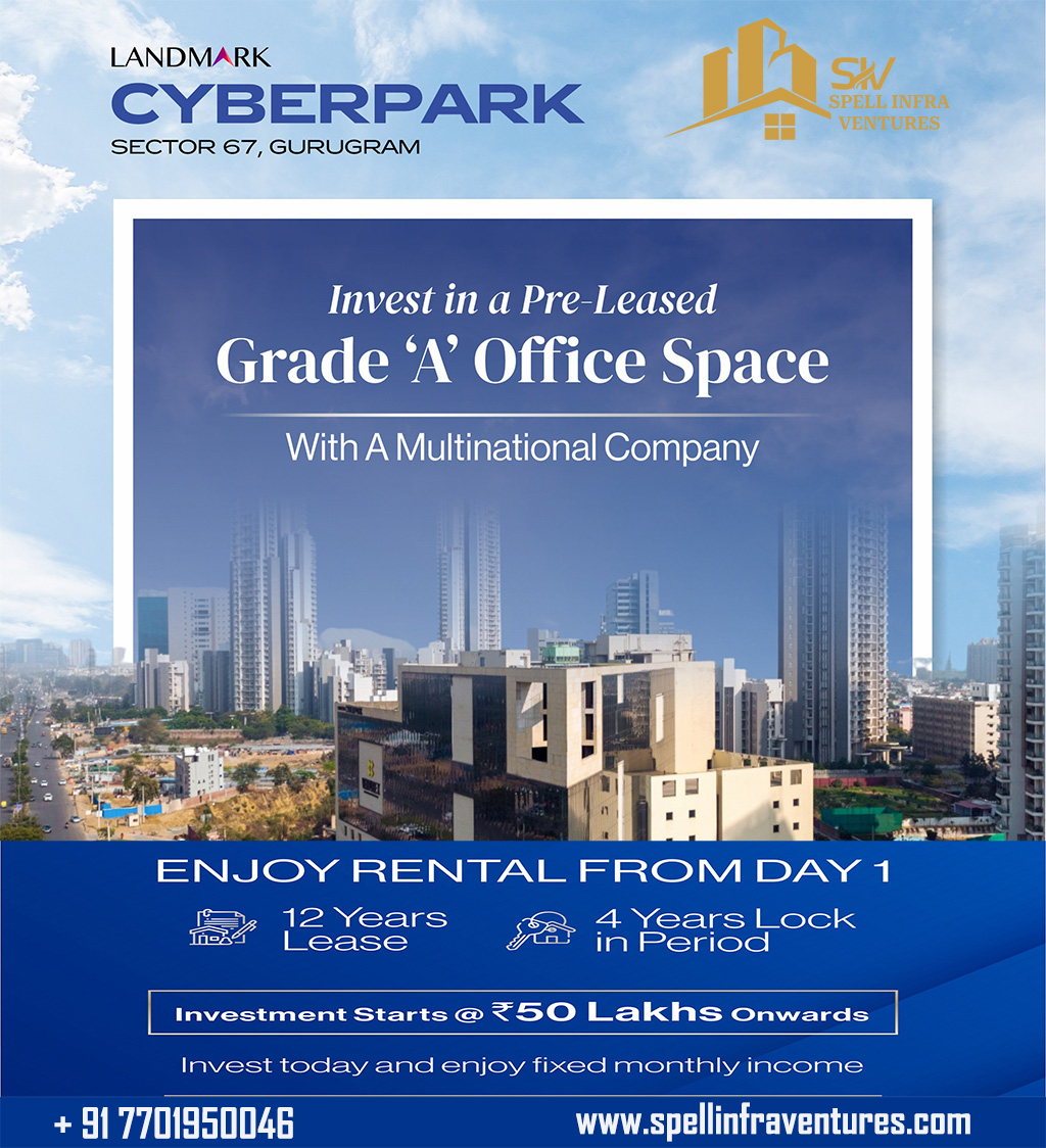 Presenting pre-leased office space in Landmark Cyberpark, situated in one of the most prominent sectors of Gurugram - Sector 67, Golf Course Extn. Road
📷12 Years Lease with 4 Years Lock-In-Period
📷Large floor plates - approx 50,000 sqft
Call- 7701950046
#landmarkgroup #landmark