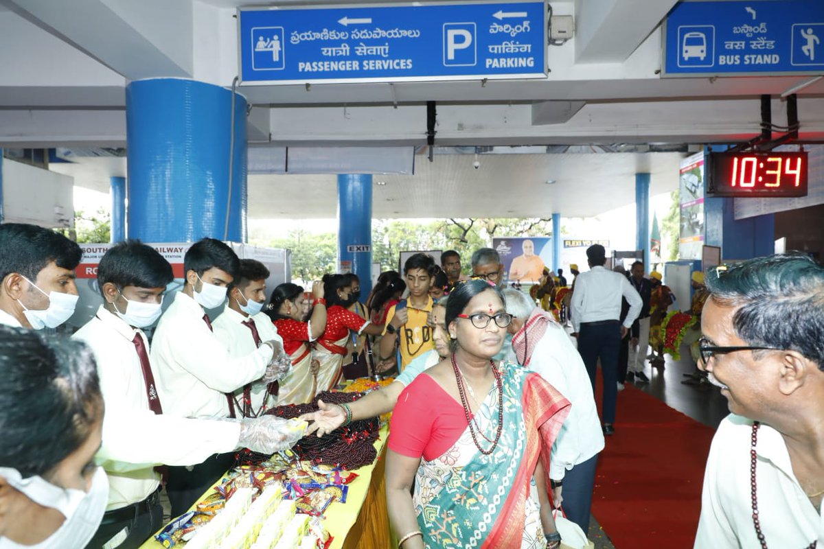 Ganga Pushkarala Yatra: Puri- Kashi-Ayodhya” tour by #BharatGaurav Tourists train to depart from Secunderabad Railway Stn today, covering the visit of Puri-Konark-Gaya - Varanasi-Ayodhya-Prayagraj together with 03 sacred cities Puri,Kashi & Prayagraj. @RailMinIndia