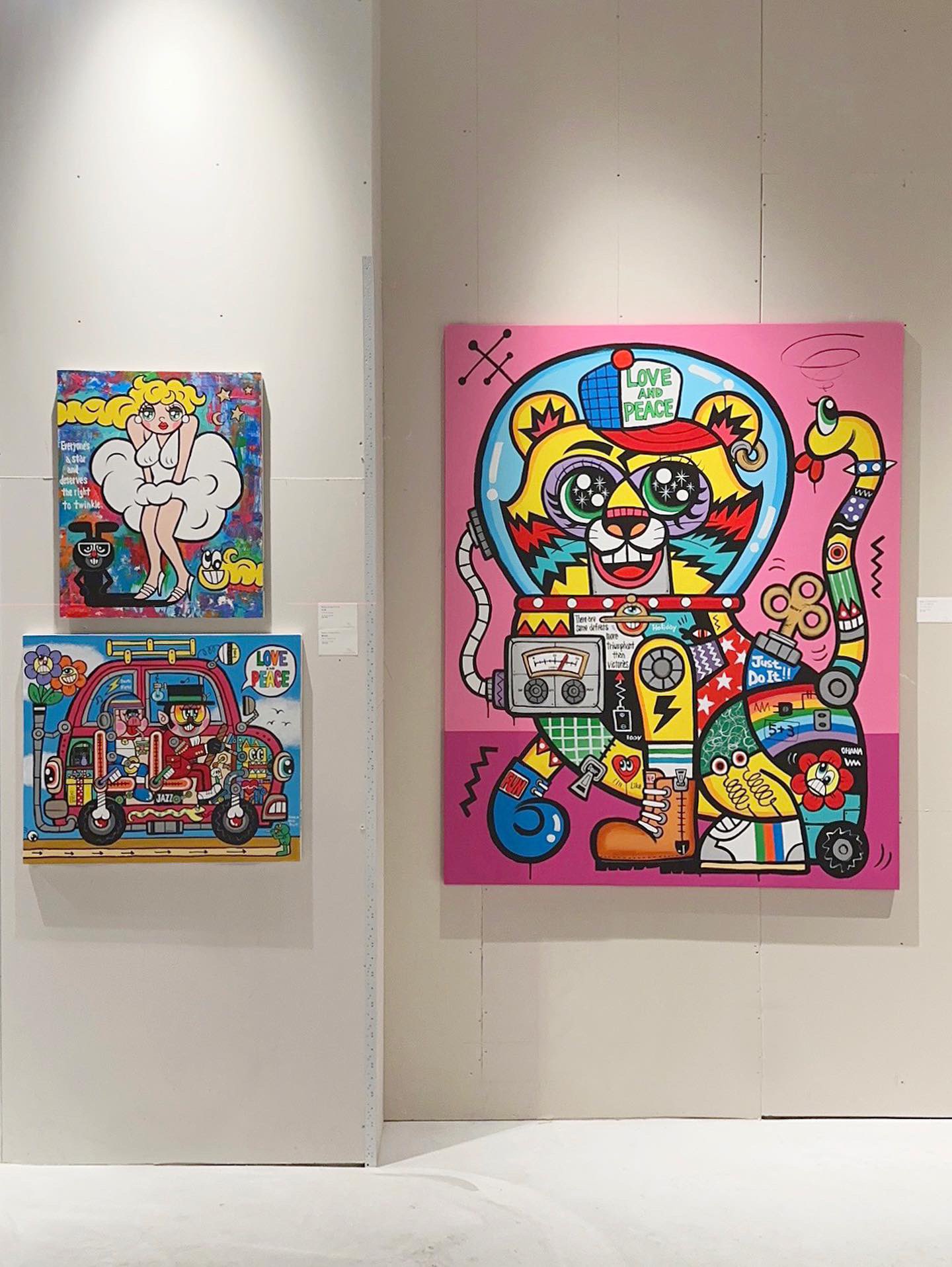 青山哲士 絵画 「GOOD=GOD?」 さんま画廊