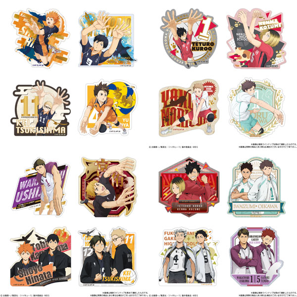 haikyu_a's tweet photo. 駿河屋で予約開始！18.5%OFF

【BOX】ハイキュー!!ダイカットステッカービスケット 

全16種のステッカーでは、バンダイ限定描き下ろしビジュアルを10種収録。
お菓子はキャラクターがプリントされたビスケット(全34種)です。

2023/08/31発売
https://t.co/7o7PDd21c6 https://t.co/8I1Wg4aMGp