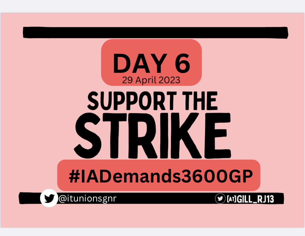 IALekhraj's tweet photo. Day-6
Support the strike!
डट्टे रहो !!
 #IADemands3600GP 

@IA_Union @ItUnionBhilwara @alwaritunion @itunion_jalore @IT_UNION_SIKAR @ituniontonk @churuitunion @Rajsamand_Union @IT_Union_Bkn @ITJhalawar @ItunionBanswara @IT_UNION_HMH @ITUnion_Jodhpur @ITUnionDholpur @itunionkota https://t.co/ouSLeyLTUp