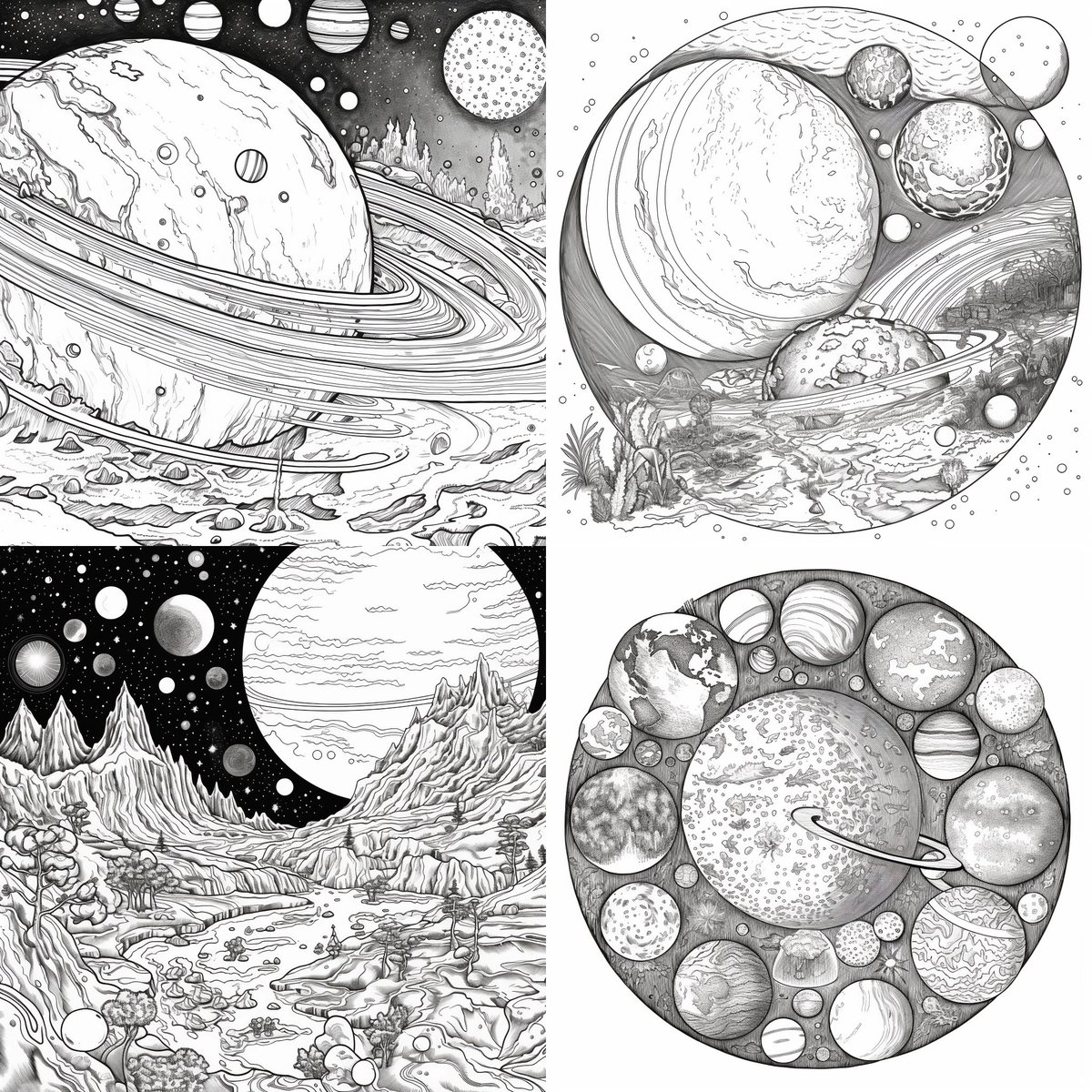 joeythemonste's tweet photo. Making cosmic coloring pages using #midjourneyv5 #AIart #AiArtwork #astronomy https://t.co/NwgoREO9vR