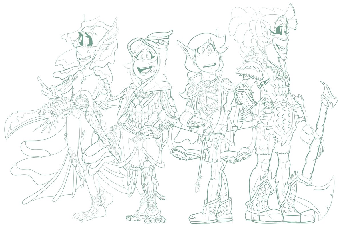 softsful's tweet photo. Working on a fantasy AU version of Octeal for tomorrow's #Comicgab ... and maybe it got a little more... complicated... then I expected it to... https://t.co/Kyck0VAaGr