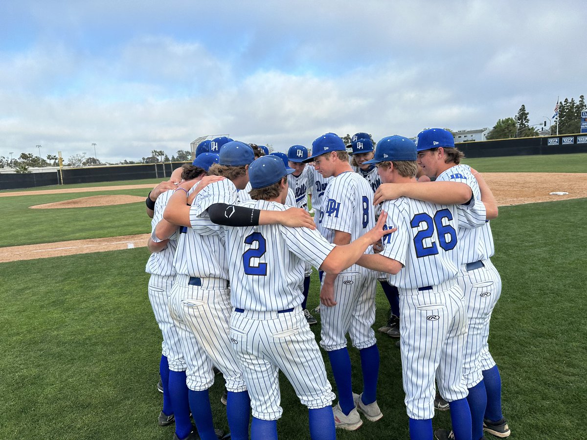 Ryan Kuhn (@rskuhn) on Twitter photo Final.
Dana Hills 2, Trabuco Hills 1
Dolphins a two runs in the bottom of the 7th to sweep the Mustangs and punch their ticket to the <a href="/CIFSS/">CIF Southern Section</a> playoffs.
Tyler Baker with the walk off hit.
<a href="/DanaBaseball/">DANA HILLS Baseball</a> <a href="/dhhs_athletics/">Dana Hills Athletics</a> Final.
Dana Hills 2, Trabuco Hills 1
Dolphins a two runs in the bottom of the 7th to sweep the Mustangs and punch their ticket to the <a href="/CIFSS/">CIF Southern Section</a> playoffs.
Tyler Baker with the walk off hit.
<a href="/DanaBaseball/">DANA HILLS Baseball</a> <a href="/dhhs_athletics/">Dana Hills Athletics</a>