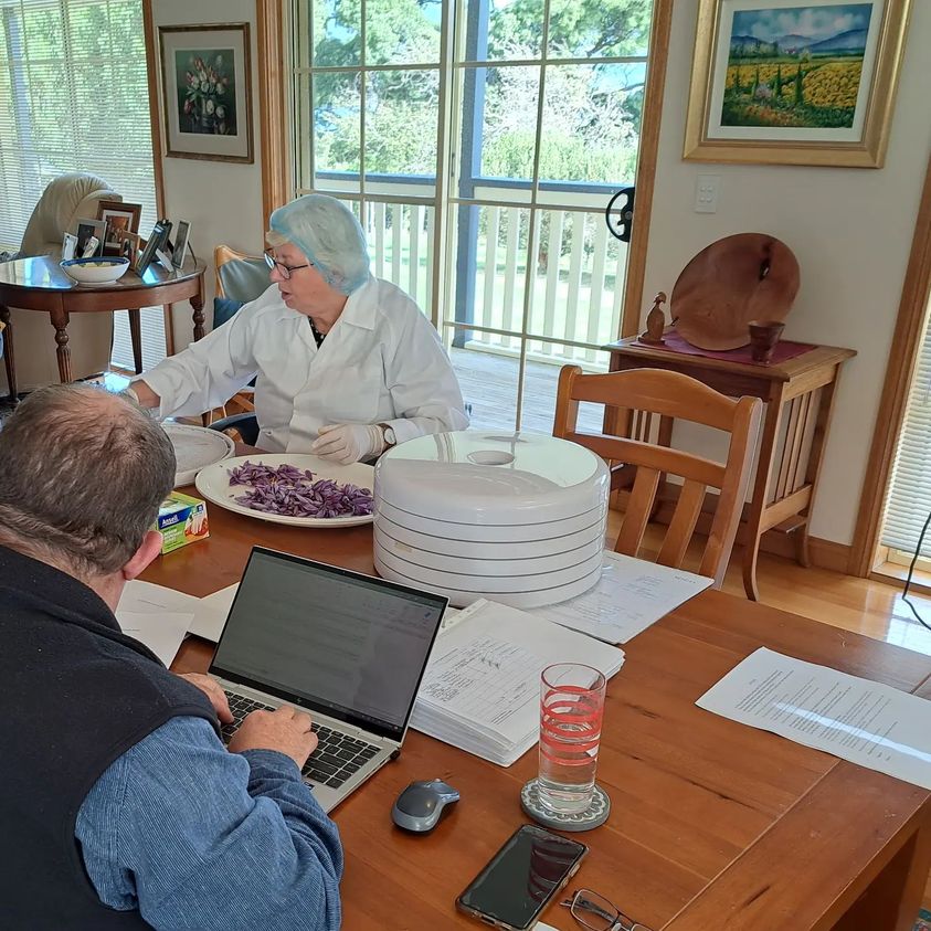 TasSaffron's tweet photo. QA Auditor Rob (not his real name) checking all our procedures at the annual #haccp audit.
Rob just advised me that we have  passed with full compliance on our 21st audit. #saffron https://t.co/UpqRW0aziZ