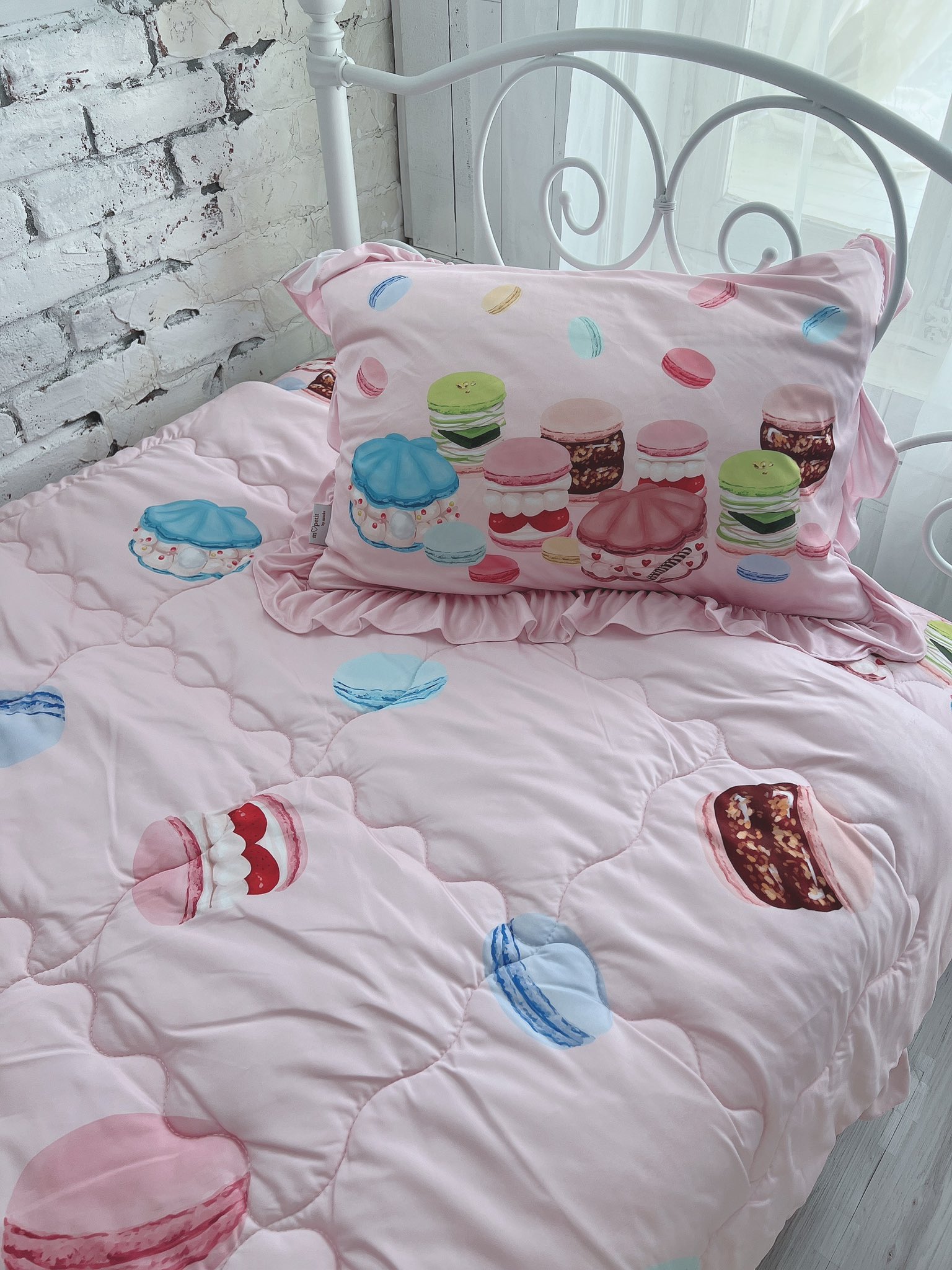 新品♡しまむら×青木美沙子♡寝具３点セット♡式パッド♡掛け布団カバー♡枕カバー♡ 新品♡しまむら×青木美沙子♡寝具3点セット♡式パッド