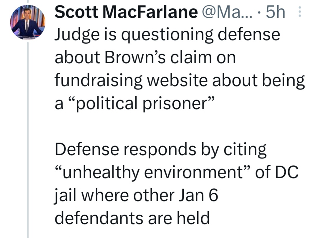 All the Jan 6th insurrectionists raising money online by claiming to be a 'political prisoner' somehow can't seem to manage to declare that in court...
#ItsAScam