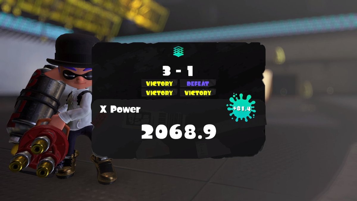 olGuy11's tweet photo. First time above 2k :) #Splatoon3 #NintendoSwitch https://t.co/GwSvGa0lf1